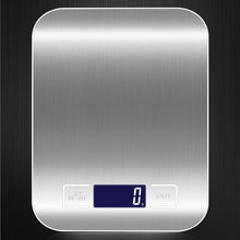 Load image into Gallery viewer, 11 LB / 5000g Electronic Kitchen Scale Stainless Steel Digital Food Scale Weighing Scale LCD High Precision Measuring Tools
