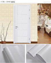 Load image into Gallery viewer, Wood Grain Door Sticker Waterproof Adhesive Wallpaper Wooden Door Renovation Cabinet Furniture Home Decor DIY Wall Mural Decals
