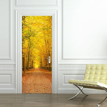 Load image into Gallery viewer, 3D Beautiful Landscape Door Sticker For Living Room Bedroom DIY PVC Self Adhesive Wallpaper Waterproof Mural Decals deursticker
