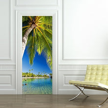 Load image into Gallery viewer, 3D Beautiful Landscape Door Sticker For Living Room Bedroom DIY PVC Self Adhesive Wallpaper Waterproof Mural Decals deursticker
