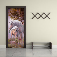 Load image into Gallery viewer, 3D Beautiful Landscape Door Sticker For Living Room Bedroom DIY PVC Self Adhesive Wallpaper Waterproof Mural Decals deursticker
